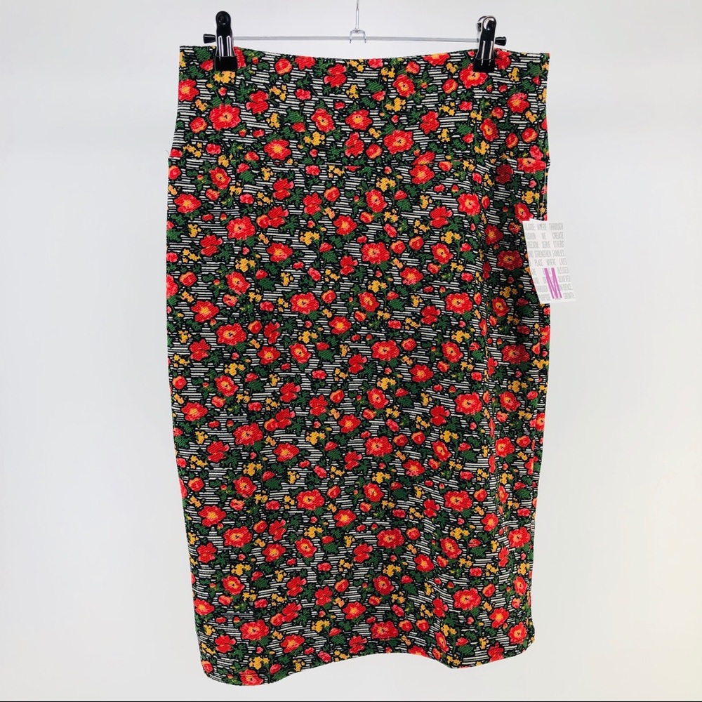 LuLaRoe Poppy Print Cassie Pencil Skirt